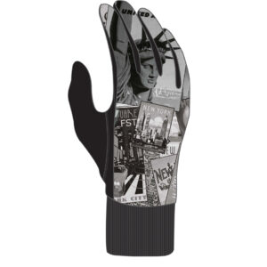 gants homme noir et blanc